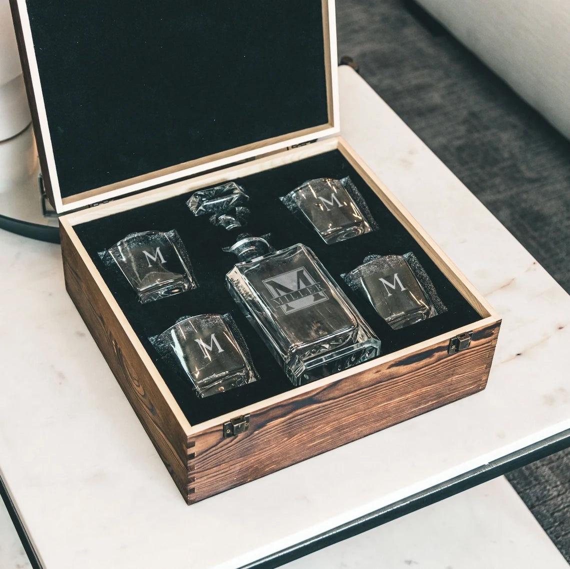 Personalized Whiskey Decanter Set 7