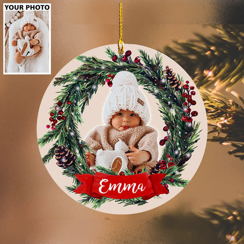 Ornament - Custom Photo Baby Ornament, Christmas Ornament
