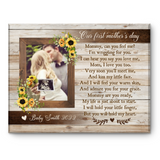 Mothers Day Gift For Pregnant Mom, First Mother’s Day Gift for Expecting Mom, New Mom Canvas, Mommy To Be Gift