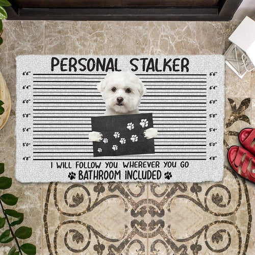 Maltese Personal Stalker Doormat