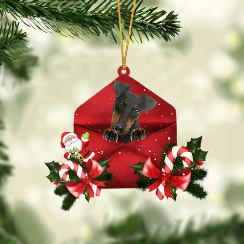 Manchester Terrier Christmas Letter Ornament Dog Christmas Decoration