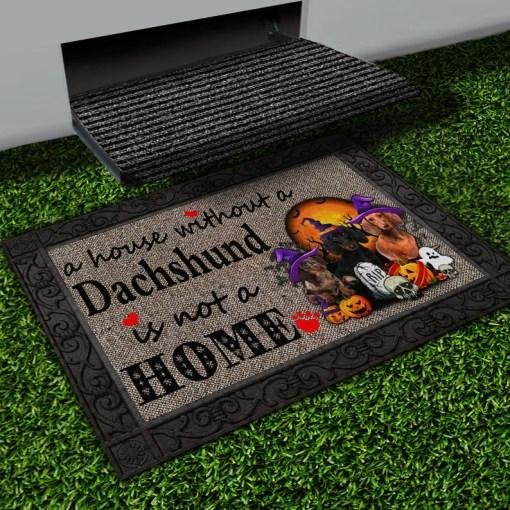 Without Dachshund Halloween Doormat | Best Outdoor Halloween Decoration