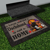 Without Dachshund Halloween Doormat | Best Outdoor Halloween Decoration