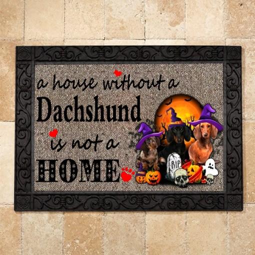 Without Dachshund Halloween Doormat | Best Outdoor Halloween Decoration