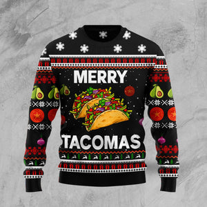 Merry Tacomas Ugly Christmas Sweater 