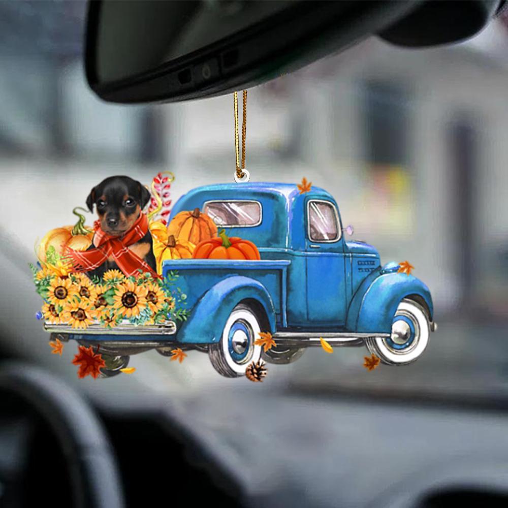Miniature Pinscher-Little Pumpkin-Two Sided Ornament