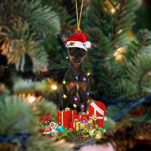 Ornament- Miniature Pinscher 2-Dog Be Christmas Tree Hanging Ornament, Happy Christmas Ornament, Car Ornament