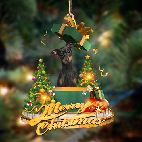 Ornament- Miniature Pinscher 2-Christmas Gifts&dogs Hanging Ornament, Happy Christmas Ornament, Car Ornament