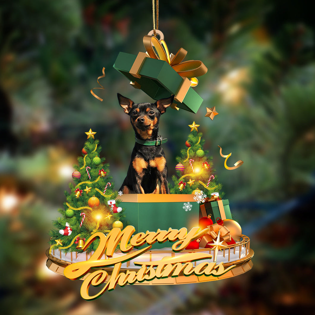Ornament- Miniature Pinscher-Christmas Gifts&dogs Hanging Ornament, Happy Christmas Ornament, Car Ornament