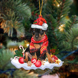 Ornament- Miniature Pinscher-Better Christmas Hanging Ornament, Happy Christmas Ornament, Car Ornament