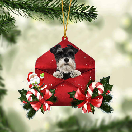 Miniature Schnauzer Christmas Letter Ornament Dog Christmas Decoration