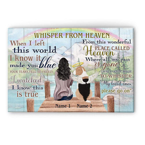 When I Left This World I Know It Made You Blue Canvas