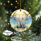 Custom Name I Miss You Christmas Memorial Ornament