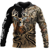 Hunting Gifts Deer Hunting Gifts Camo Caribou Deer Hunting US Unisex Size Hoodie