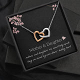Mother and Daughter Necklace - Mother and Daughter Are Never Truly Apart, Gift for Mother and Daughter Interlocking Hearts Necklace - XL051Y - TGV