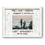 Engagement Gift, Friends TV Show Inspired Picture Canvas, Personalized Funny Engagement Gift, The One Where They Get Engaged