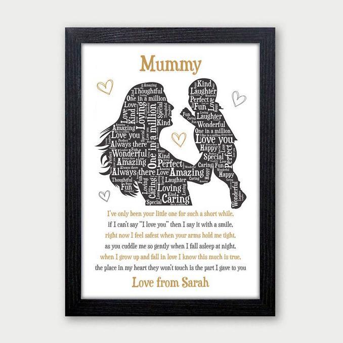 Personalized Canvas, Family Panda mummy poem Canvas Wall Art, Wall Decor Visual Art