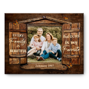 Personalized Family Canvas, Family Photo Canvas, Custom Family Gifts