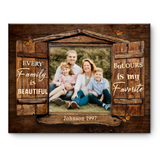 Personalized Family Canvas, Family Photo Canvas, Custom Family Gifts