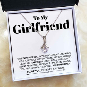 To My Girlfriend Necklace - The Day I Met You - Alluring Necklace Meaningful Necklace For Girlfriend