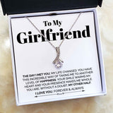 To My Girlfriend Necklace - The Day I Met You - Alluring Necklace Meaningful Necklace For Girlfriend