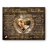 Mother’s Day Congratulation Gift For New Mom, To An Amazing Mom Canvas For Wife, First Time Mom Gift For Mother’s Day