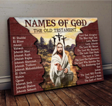 Names of God Jesus painting The old testament - Matte Canvas