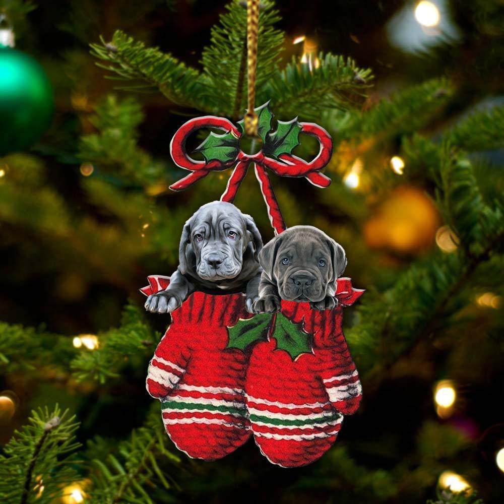 Neapolitan Mastiff Inside Your Gloves Christmas Holiday-Two Sided Ornament Christmas 2022 Ornament Gift