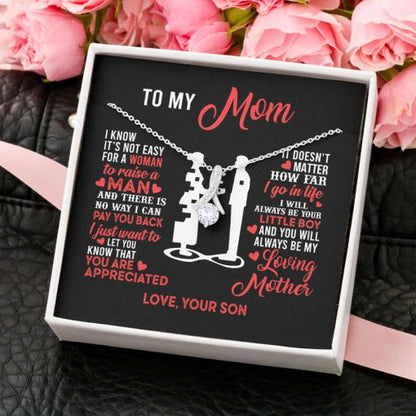 Necklace Gift for Mom - To My Mom You Are Appreciated, Gift Idea for Son, Daughter, Necklace for Birthday, Mother's Day Alluring Beauty Necklace XL052B - TGV