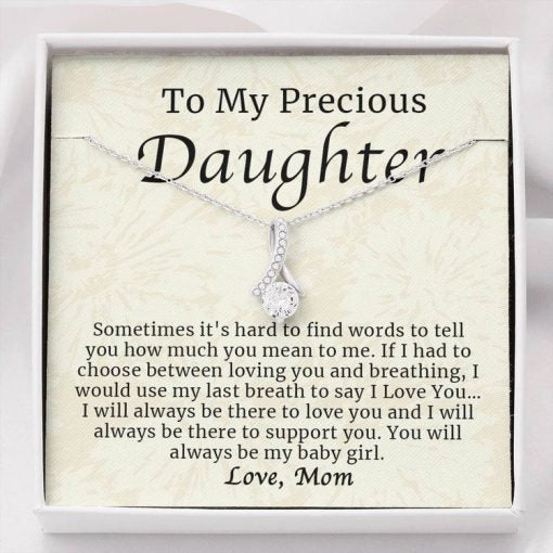 Necklace for Daughter - To My Precious Daughter Jewelry You Will Always Be My Baby Girl - Alluring Beauty Necklace - TGV