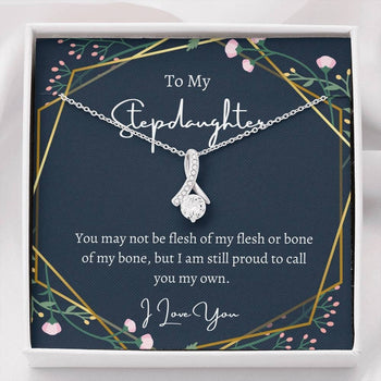 Necklace for Stepdaughter, To My Stepdaughter Necklace Call You My Own, Stepdaughter Birthday, Stepdaughter Wedding Gift, Alluring Beauty Necklace - TGV