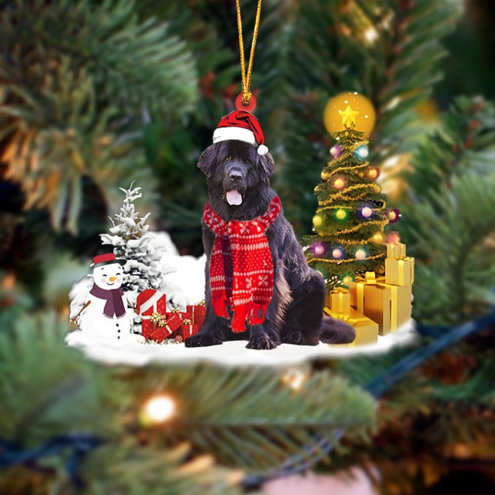 Godmerch- Ornament- Newfoundland Christmas Ornament Dog Ornament, Car Ornament, Christmas Ornament