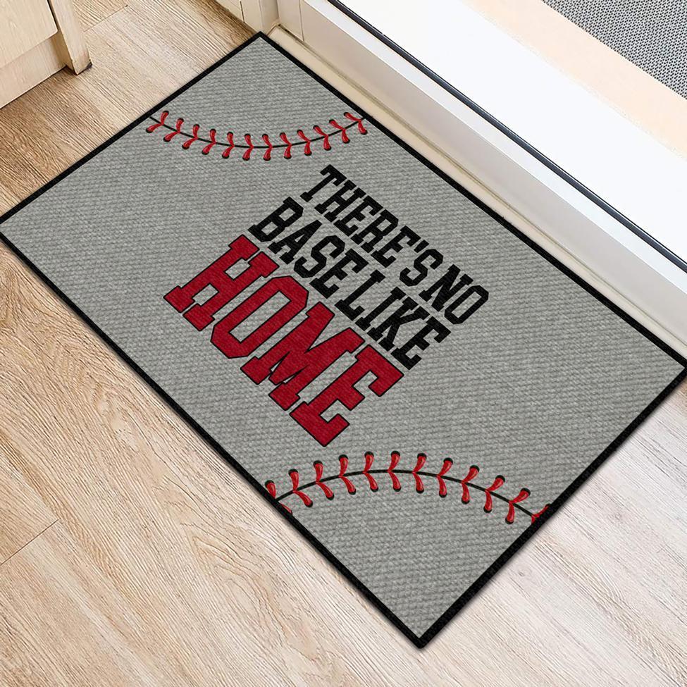 No Base Like Home Baseball Doormat