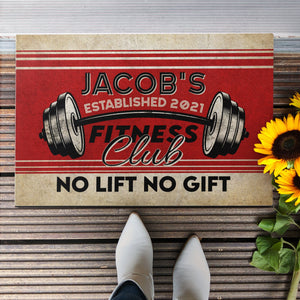 No Pain No Gain - Personalized Doormat - Christmas Gift For Fitness Club, Fitness Lovers