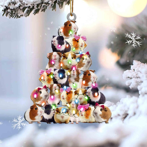 Guinea Pig Lovely Tree Gift For Animal Lover Gift For Guinea Pig Lover Ornament