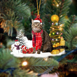 Ocicat Cat Christmas Ornament Christmas Tree Hanging Acrylic Ornament Gift