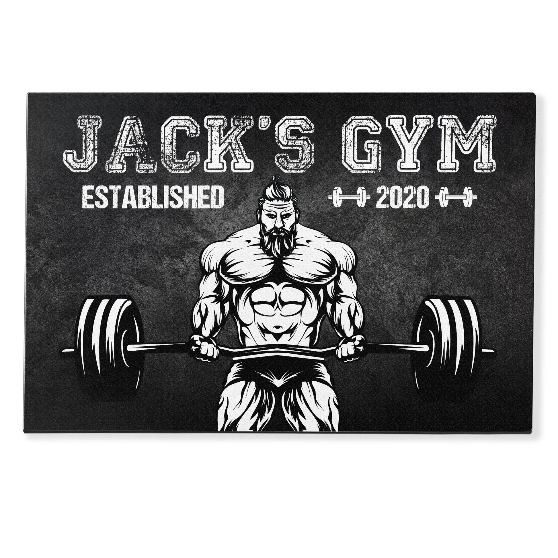 Old Man Gym Room - Personalized Doormat - Gift For Gymer - Old Man Lifting