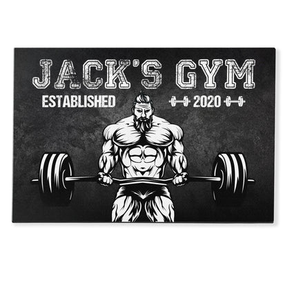 Old Man Gym Room - Personalized Doormat - Gift For Gymer - Old Man Lifting