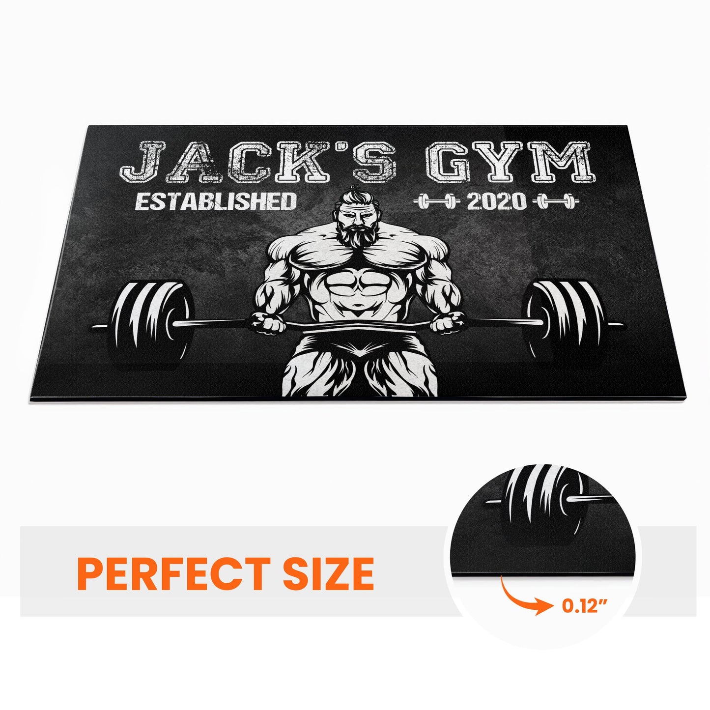 Old Man Gym Room - Personalized Doormat - Gift For Gymer - Old Man Lifting