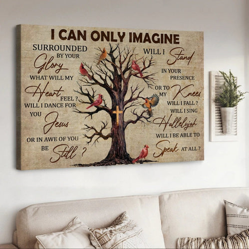 Oldest tree Cross Jesus I can only imagine - Matte Canvas
