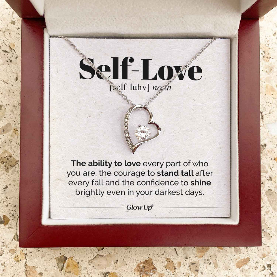 Namashops - Forever Love Necklace - Self Love - Stand Tall - Forever Love Necklace, Gift For Wife, For Mom, Gift For Christmas, Birthday