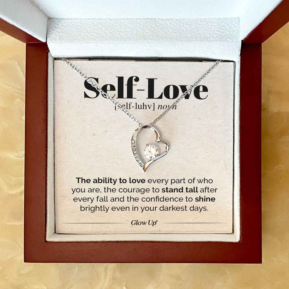 Forever Love Necklace - Self Love - Stand Tall - Forever Love Necklace Gift For Wife For Mom Gift For