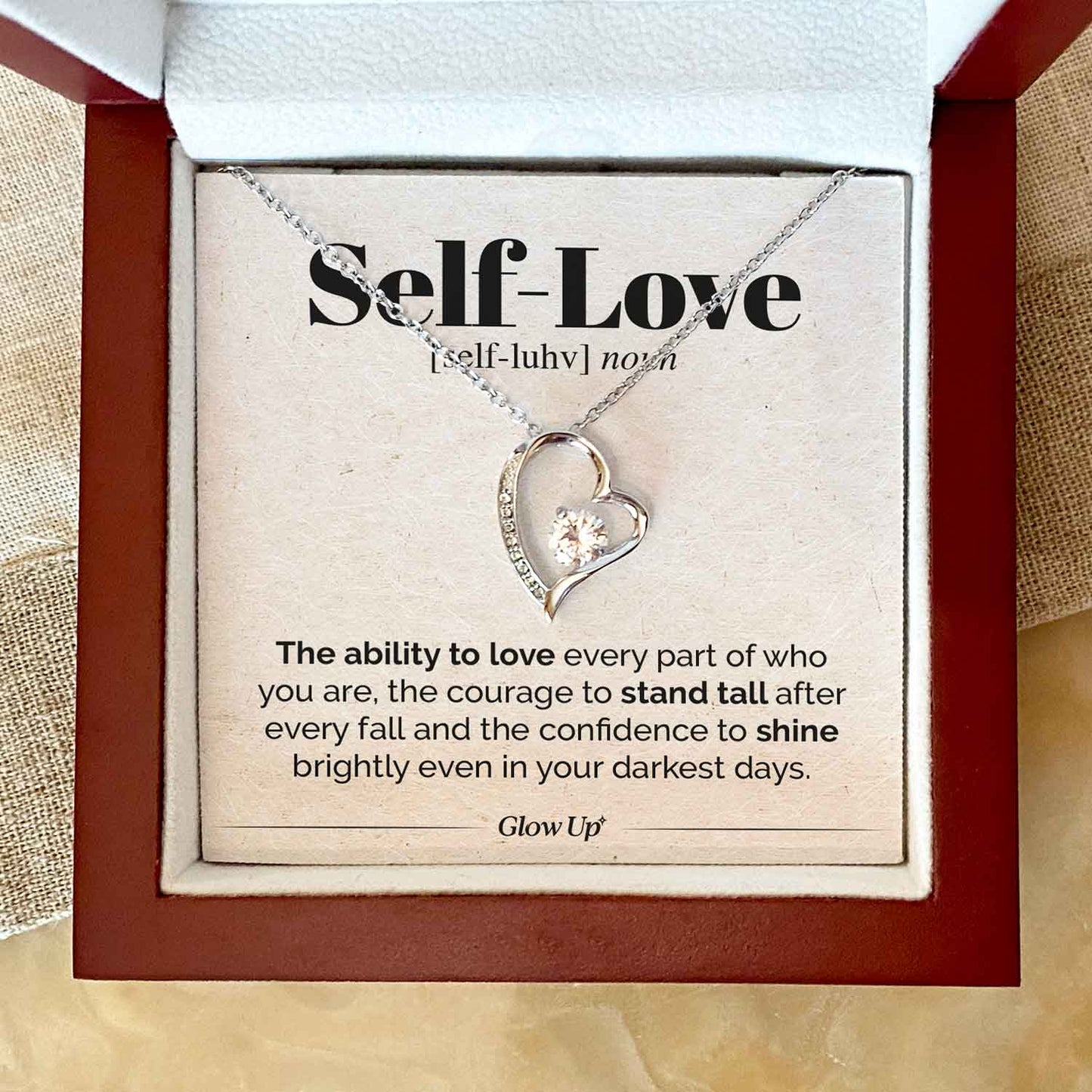 Forever Love Necklace - Self Love - Stand Tall - Forever Love Necklace Gift For Wife For Mom Gift For