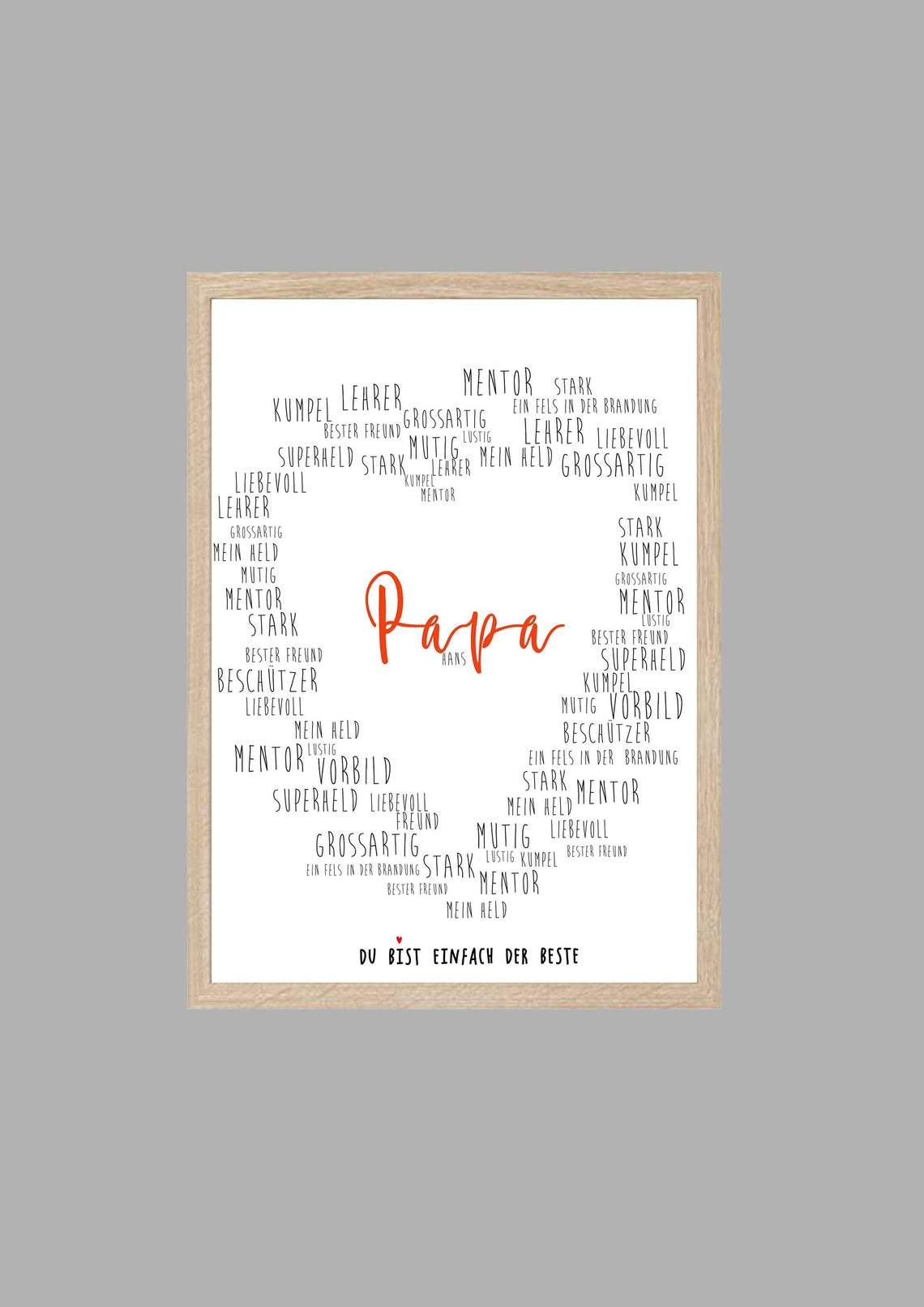 Papa Canvas And Poster, Wall Decor Visual Art, Gift Father's Day