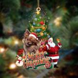 Godmerch- Ornament- Papillon-Christmas Tree&Dog Hanging Ornament, Happy Christmas Ornament, Car Ornament