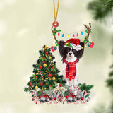 Godmerch- Ornament- Papillon 3-Christmas Tree Gift Hanging Ornament, Happy Christmas Ornament, Car Ornament