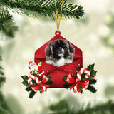 Pekingese Christmas Letter Ornament Dog Christmas Decoration