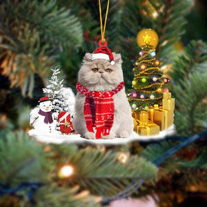 Godmerch- Ornament- Persian Cat Christmas Ornament Dog Ornament, Car Ornament, Christmas Ornament