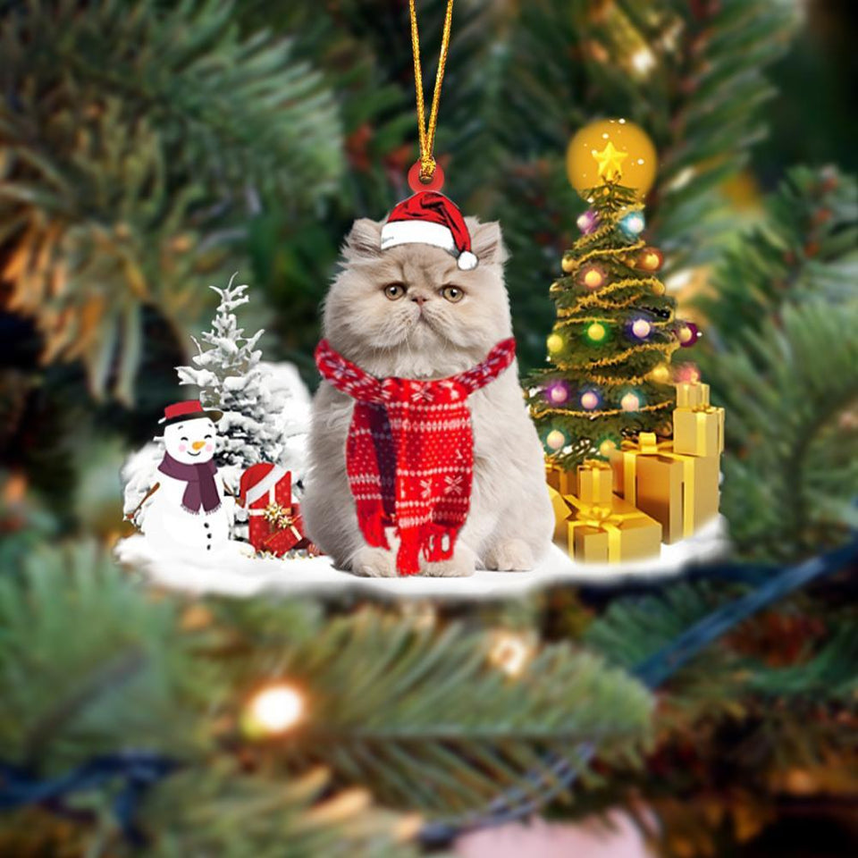 Persian Cat Christmas Ornament Christmas Tree Hanging Acrylic Ornament Gift