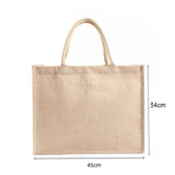 Personalized Beach Jute Tote Bag Reusable Shopping Storage, Burlap Bag Custom Wedding Party Decoration Bridesmaid Gifts
